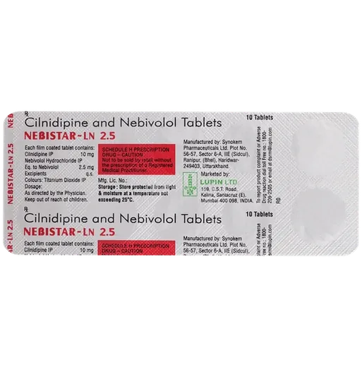 nebistar ln 2.5mg tablet 10's